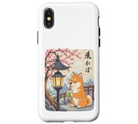 Kawaii Shiba Inu Matcha Boba Giapponese Carino Anime Amante dei Cani Custodia per iPhone X/XS