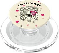 Kawaii Skeleton Rib Cage | Coppia femminile romantica PopSockets PopGrip per MagSafe