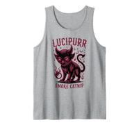 Kawaii Smoke Catnip LUCIPURR Cat Wizard Creepy Lucifer Witch Canotta