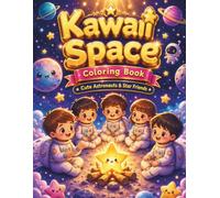 Kawaii Space Coloring Book: Cute Astronauts & Star Friends: Adorable Astronauts, Smiling Stars, and Playful Aliens Await Your Colors