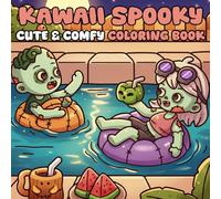 Kawaii Spooky Coloring Book: Cute and Relaxing Halloween Coloring Pages with Friendly Monsters, Festive Charm, and Cozy Fall Atmosphere for All Ages