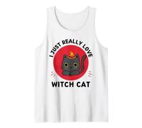 Kawaii Strega Gatto I Just Really Love Cute Witch Cat Lover Canotta