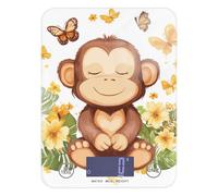 Kawaii-Style Rhinopithecus Bianco Facile Pulire Bilancia Portatile Cibo 12 Lbs / 0 18oz 5kg/5g (Scenario) Bilancia Digitale Cottura con 4 Unità per Keto Keto Pesa para comida