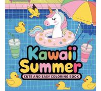 Kawaii Summer Bold and Easy Coloring Book