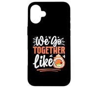 Kawaii Sushi Lover Valentine's Day We Go Together Like Sushi Custodia per iPhone 16 Plus