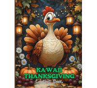 Kawaii Thanksgiving Coloring Book for Kids and Teens: Whimsical Harvest Scenes, Cute Animal Friends and Festive Fall Designs for Mindful Coloring, Skill Building & Holiday Joy