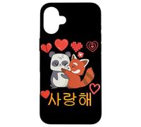 Kawaii - Ti amo - Saranghae - K-POP - Korea Panda Custodia per iPhone 16 Plus