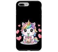 Kawaii Unicorn Boba Lover Illustration Custodia per iPhone 7 Plus/8 Plus