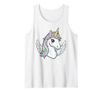 Kawaii Unicorno Pegasus Arcobaleno criniera Ali Pastello Canotta