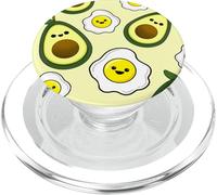 Kawaii uovo e avocado modello Kawaii Anime PopSockets PopGrip per MagSafe