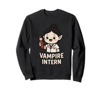 Kawaii Vampiro Infermiera Flebotomista Laboratorio Sangue Humor Flebotomia Felpa