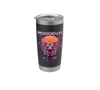 Kawaii Vaporwave Mucca MOOOD.EXE Meme Bicchiere termico in acciaio inox doppia parete