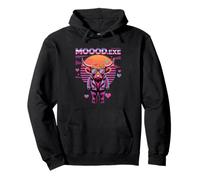 Kawaii Vaporwave Mucca MOOOD.EXE Meme Felpa con Cappuccio