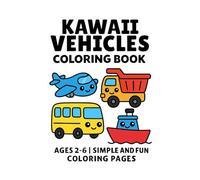 KAWAII VEHICLES COLORING BOOK