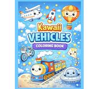 Kawaii Vehicles coloring book