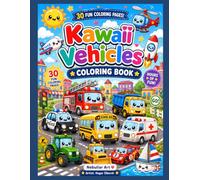Kawaii vehicles: coloring book