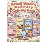 Kawaii Vending Machines Coloring Book: 40+ Adorable Japanese Snacks, Drinks, Ramen, Sweets and Drinks Machines. Bold and Easy Designs for Relaxation, ... Fun | Perfect Gift for Kawaii Lovers, Teens..