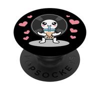 Kawaii Vinyl Record Drinking Bubble Tea PopSockets PopGrip Adesivo