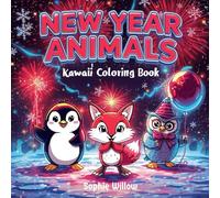 Kawaii Winter Animals - New Year Coloring Book for Kids Ages 4-8: Cute & Easy-to-Color Winter Friends for Little Artists
