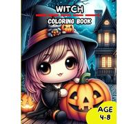 Kawaii Witch coloring book