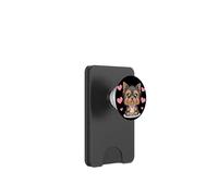 Kawaii Yorkshire Terrier Boba Lover Illustration PopSockets PopWallet per MagSafe