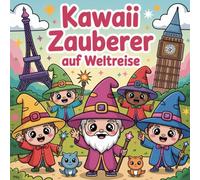 Kawaii Zauberer auf Weltreise - Malbuch für Kinder ab 4 Jahren: Süße Zaubermotive, berühmte Sehenswürdigkeiten & magische Abenteuer zum Ausmalen