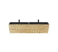KAWALA Vaso per piante 80 cm Rattan sintetico Beige sabbia