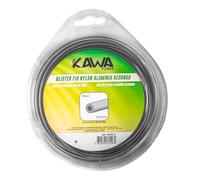 kawapower kw10 - 3 filo di Nylon per decespugliatori 3 mm lunghezza Rotondo 2 Colori alumínio.