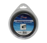 kawapower kw20 - 1 filo di Nylon per decespugliatori 2,4 mm lunghezza Quadrato 2 Colori in alluminio