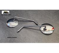 KAWASAKI 750 H2 Coppia Di Specchi Moto Rotondi In Cromo