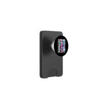 Kawasaki City 80s Synthwave Manekineko Giappone Kawasaki PopSockets PopWallet per MagSafe