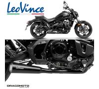 KAWASAKI EN 650 ABS Vulcan S Tourer 2019-2020 Impianto completo Leovince Nero...