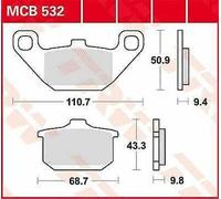 Kawasaki GPZ 400 R 1985 TRW Ceramica Pastiglie Freno MCB532