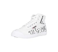 Kawasaki Graffiti Canvas Boot, Mocassino Unisex-Adulto, 1002 White, 41 EU