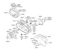 KAWASAKI KE 100 1982-2001 Kit viti PHILLIPS inox motore completo KE100