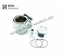 Kawasaki KLX 250 250 300ccm Cilindro Nicasil Wössner Pistone Kit Bj.97-07