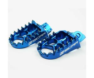 Kawasaki KX 85 II 19/16 2007-2022 Scar Blu Evoluzione Pedane Da Corsa S3512B