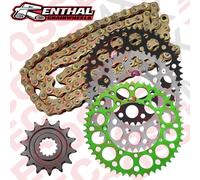 Kawasaki KX250 Renthal Kit Catena & Ruota Dentata R1 Catena Robusta Lega Pignone