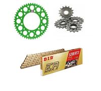 Kawasaki KX80R1/2/3 / 4/5/6/7 1991-1997 DID Catena & Renthal Verde Corona Kit