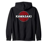 Kawasaki - La Città dell’Alba del Giappone (Design retrò) Felpa con Cappuccio