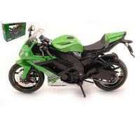 Maisto M32709 Kawasaki Ninja ZX-10R - Replica della moto in scala 1:12, incredibilmente dettagliata, da collezione, colore: rosso