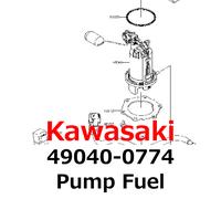 Kawasaki Originale Pompa Carburante Nuovo 49040-0774 Diretta Dal Giappone