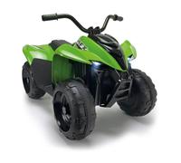 Quad Elettrico per Bambini Kawasaki KFX90 12V per Bambini 3-5 Anni con Acceleratore Pedale Luci LED Freno Elettrico Velocità 5 km/h INJUSA