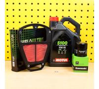 Kawasaki VN 900 Kit Cambio Olio Filtro Olio Filtro Dell'Aria Motul 5100 10W40