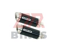 Kawasaki Z 1000 2010-2020 Arrow Thunder Approvato Alu Scuro Silenziatori (Destro