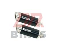 Kawasaki Z 1000 2010-2020 Arrow Thunder Approvato Alu Scuro Silenziatori (Destro