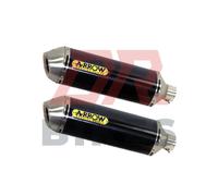 Kawasaki Z 1000 2010-2020 Arrow Thunder Approvato Carbon Fibra Silenziatori ( Dx