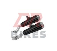 Kawasaki Z 1000 2017-2020 Arrow pro-Race Nichrom Scuro Silenziatori (Destro & )