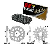 KAWASAKI Z -M 1000 1982-1994 catena corona pignone kit 630 PBR EK 682G