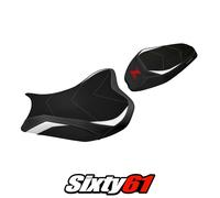 Kawasaki Z900 2017-2022 2023 2024 Sedile Cover Tappezzeria Comfort Bianco Rosso